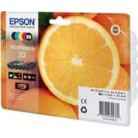 Epson 33 Origineel Inktcartridge C13T33374011 Zwart, foto zwart, cyaan, magenta, geel Multipack 5 Stuks