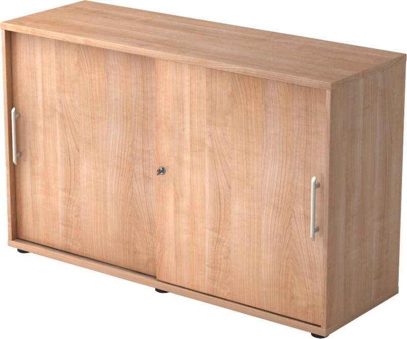 Armoire Hammerbacher Aggloméré 1 Étagère Verrouillable 1200 x 400 x 748 mm Noyer Brun