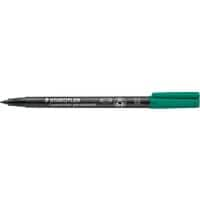 Marqueur permanent  STAEDTLER Lumocolor Universal M317 Moyenne Ogive 1 mm Vert Rechargeable 10 Unités