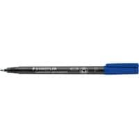 STAEDTLER 317 Overheadmarker 97% gerecycleerd Fijn Ronde punt 0,6 mm Blauw Navulbaar 10 Stuks