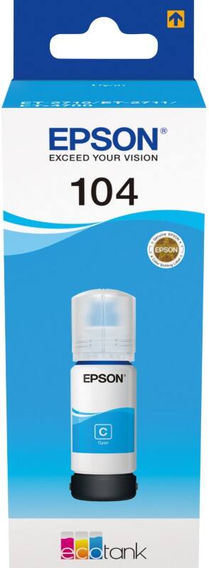 Epson 104 Origineel Inktcartridge C13T00P240 Cyaan