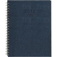 Brepols KAZAR Agenda 2025 A4 1 Week per 2 pagina's Duits, Engels, Frans, Italiaans, Nederlands, Spaans Blauw 0.030.0685.06.4.0