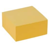 Cube de notes adhésives Viking Jaune pastel 76 x 76 mm 400 Feuilles