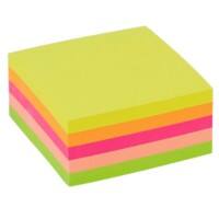 Viking Zelfklevende notes Kubus 76 x 76 mm Kleurenassortiment Neon 400 Vellen