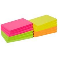 Notes adhésives Viking Assortiment fluo 127 x 76 mm 12 Blocs de 100 Feuilles