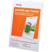 Porte-visuel Viking Obliquely A4 21,1 (l) x 6,7 (p) x 29,5 (h) cm Transparent