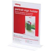 Viking T-Sign Bordhouder A5 14,9 (B) x 8,3 (D) x 21,4 (H) cm Transparant