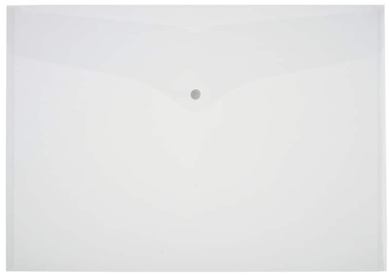 Viking Documentmap A3 Drukknop PP (Polypropeen) Liggend 32 (B) x 45,6 (H) cm Transparant 5 Stuks