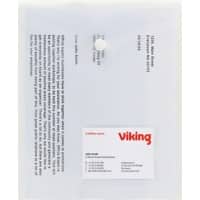 Office Depot Map A5 Drukknop PP (Polypropeen) Staand 18,2 (B) x 22,2 (H) cm Transparant 5 Stuks