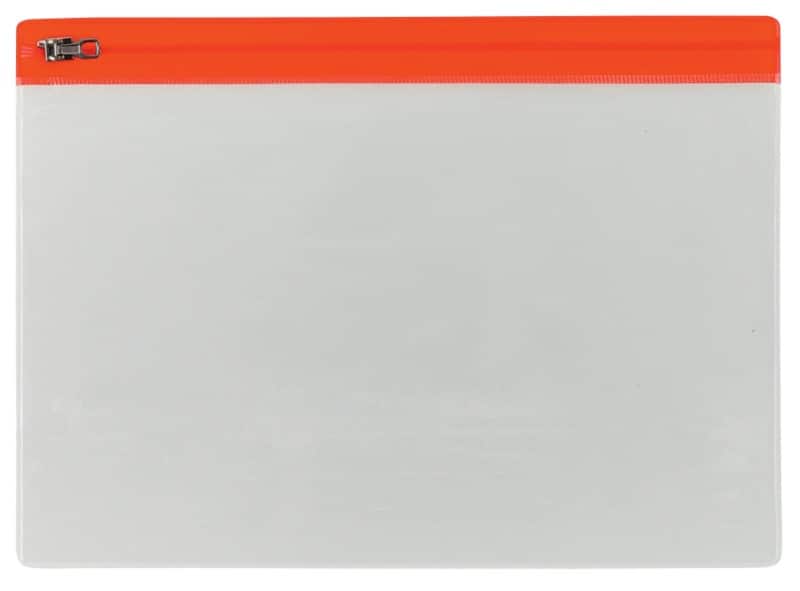 Viking Gripzakken A5 Ritssluiting PP (Polypropeen) Liggend 21 (B) x 24 (D) x 16,5 (H) cm Rood 5 Stuks