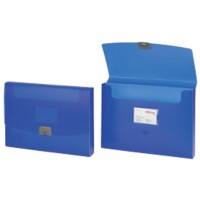 Boîte de classement Office Depot Bleu transparent Polypropylène 34 x 2,5 x 25 cm