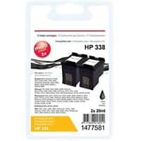 Viking 338 compatibele HP inktcartridge C8765E zwart duopak 2 stuks