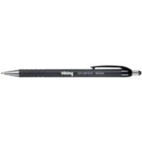 Viking Soft Grip RT-M Intrekbaar Balpen Zwart 0.5 mm Medium Ronde punt Niet navulbaar