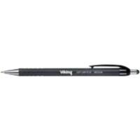 Stylo bille Viking Soft Grip RT-M Noir Rétractable