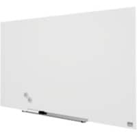 Tableau magnétique en verre Nobo Impression Pro Magnétique Simple face 100 (L) x 56 (H) cm Blanc