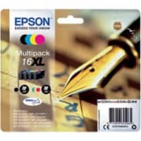 Cartouche jet d'encre Epson 16XL D'origine C13T16364012 Cyan, jaune, magenta, noir Multipack 4 Unités