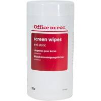 Lingettes de nettoyage pour écrans Office Depot 100 Unités