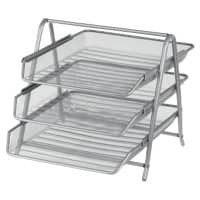 Corbeille à courrier 3 parties Office Depot Mesh Fil, métal Argenté A4 29,5 x 35,5 x 26,5 cm (l x P x H)
