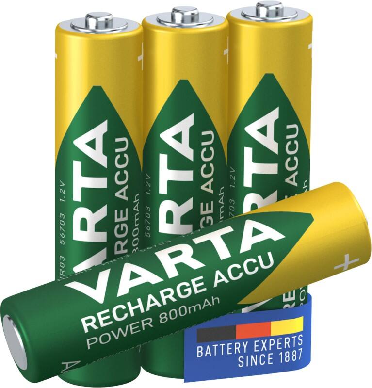 Piles VARTA ACCU AAA 800 mAh 4 Unités