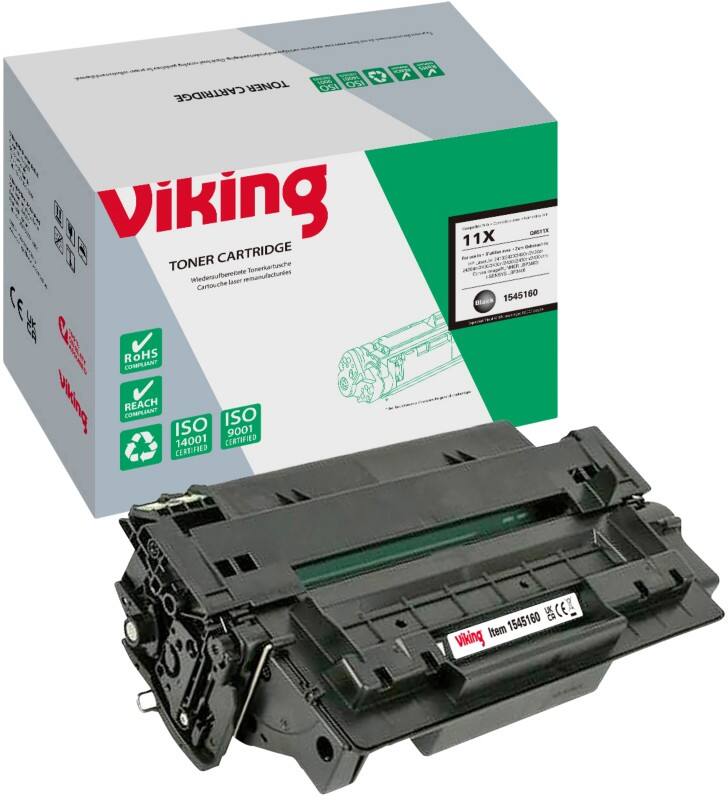 Viking 11X Compatibel HP Tonercartridge Q6511X Zwart