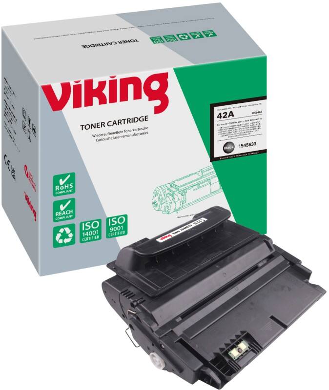 Viking 42A compatibele HP tonercartridge Q5942A zwart