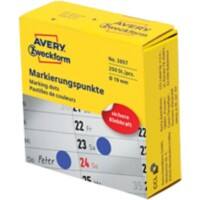 AVERY Zweckform Markeringspunten 3857 Klevend Speciaal Blauw   250 Stuks