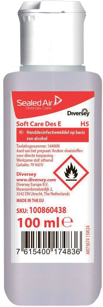 Diversey Desinfecterende handgel Soft care Wit 100 ml