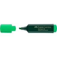 Surligneur Faber-Castell Superfluorescent Vert Pointe moyenne Biseautée 1 - 5 mm Rechargeable