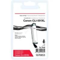 Office Depot Compatibel Canon CLI-551BK XL Inktcartridge Zwart