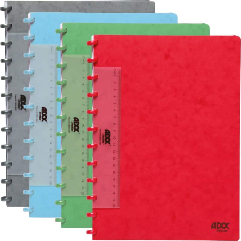 Cahier Adoc Lin-Ex A4 Quadrillé Reliure en spirale Carton Assortiment 144 Pages