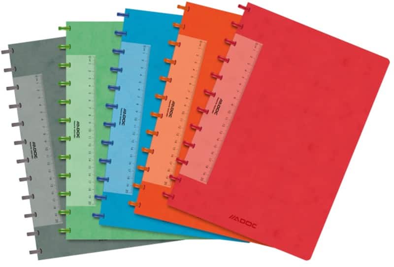 Cahier Adoc Lin-Ex A4 Ligné Reliure en spirale Carton Assortiment 144 Pages