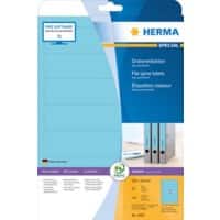 Étiquettes pour dos de classeur HERMA 5093 Bleu Rectangulaires A4 192 x 38 mm 20 feuilles de 7 étiquettes