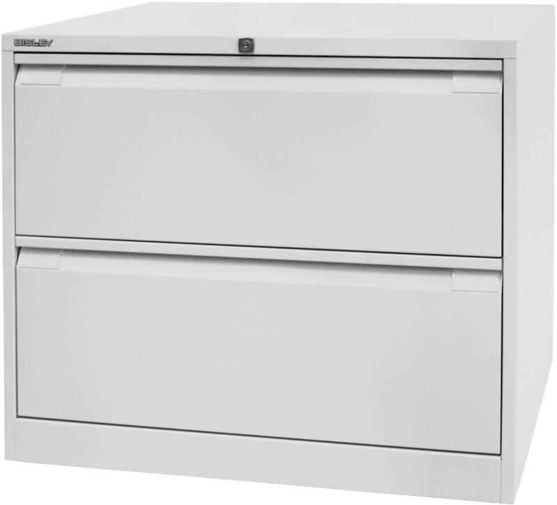 Bisley Archiefkast Staal 2 lades 800 x 622 x 711 mm Lichtgrijs