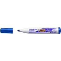 BIC Velleda Whiteboardmarker 1701 Ronde punt 2,2 mm Blauw 12 Stuks + GRATIS 3 Stuks BIC Whiteboarder Liquid Ink