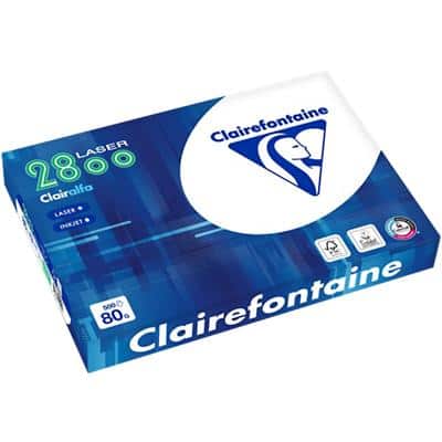 Papier Clairalfa A3 Clairefontaine Blanc 80 g/m² Lisse 500 Feuilles