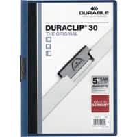 DURABLE Duraclip Klemmap 30 Vellen A4 Blauw