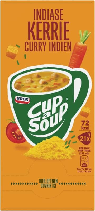Cup-a-Soup Instantsoep Indiase kerrie 21 Stuks à 175 ml