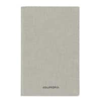 Cahier AURORA 145 x 220 mm Relié Lin Blanc Quadrillé 5 mm 96 feuilles