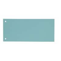 Intercalaires KANGARO Rectangulaire en carton 180 g/m² 12 x 22,5 cm Bleu 2 trous 100 unités