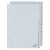 Intercalaires KANGARO G452C polypropylène A4 52 intercalaires 1 à 52 4 trous Gris