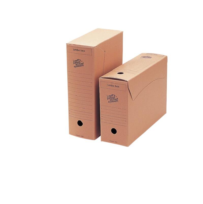 Boîte à archives Loeff's Carton Jumbo Box Brun 367mm x 247mm x 113mm 25 Unités