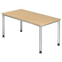 Hammerbacher Hoogteverstelbaar Bureau Ahorn 4 voeten 2.000 (B) x 1.000 (D) x 760 (H) mm Spaanplaat met melamineharscoating