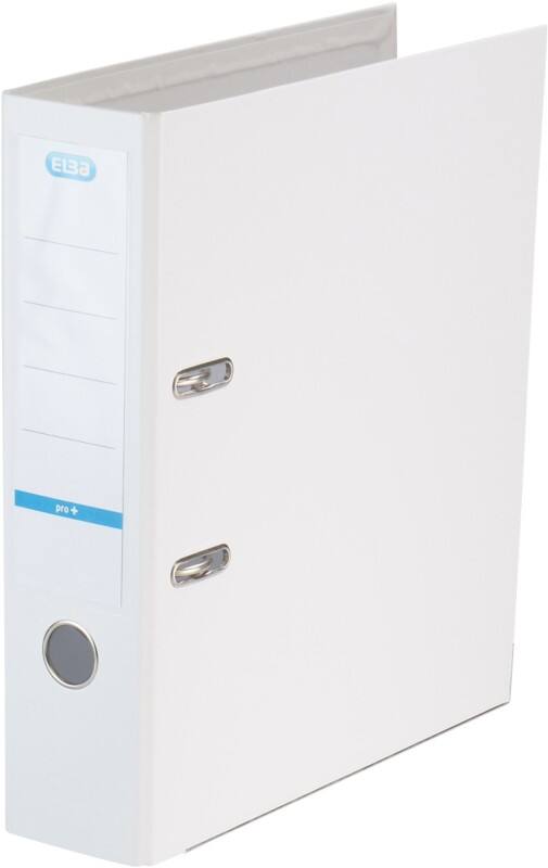 Classeur à levier ELBA Large Rado Star Smart Pro+ A4 80 mm Blanc 2 Anneaux PP (Polypropylène) Mat Portrait