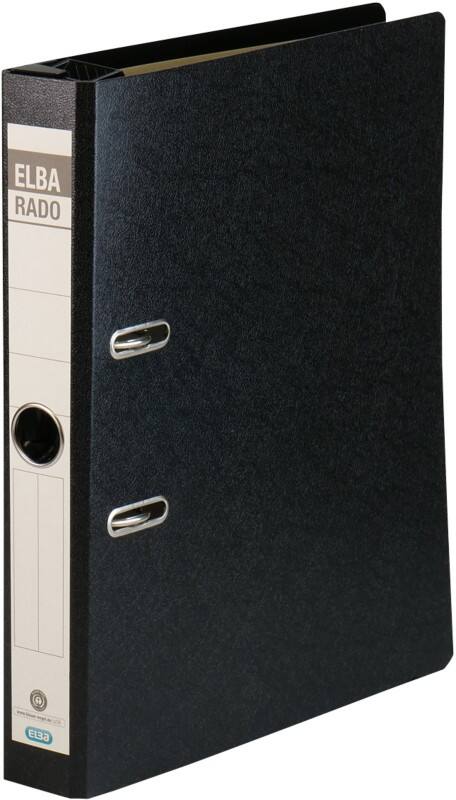 ELBA Rado Smal HangClasseur A4 50 mm Zwart 2 Ringen Karton Staand