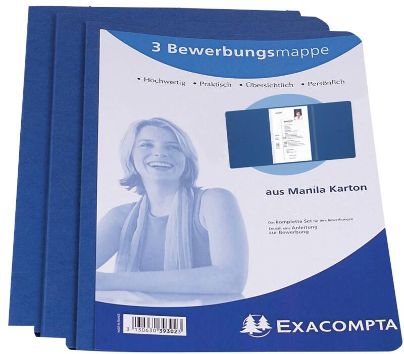 Chemise à lamelle Exacompta Nature Future A4 Bleu 3 Unités