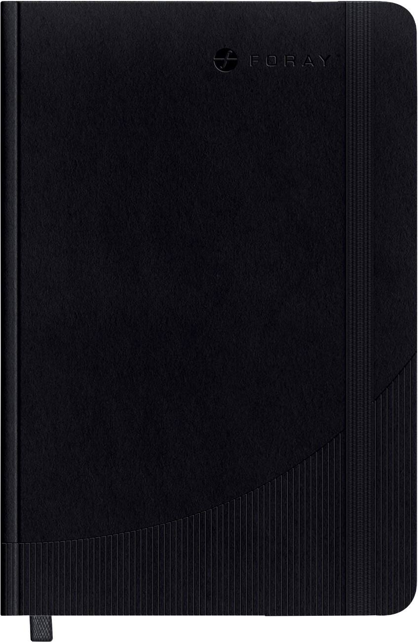 Foray Classic A5 Notitieboek Hardcover Zwart Blanco 80 vellen