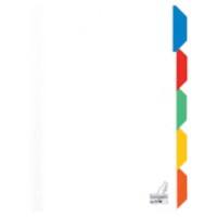 Intercalaires KANGARO Vierge A4 Blanc Assortiment 5 intercalaires Carton Rectangulaire 4 Perforations PK405