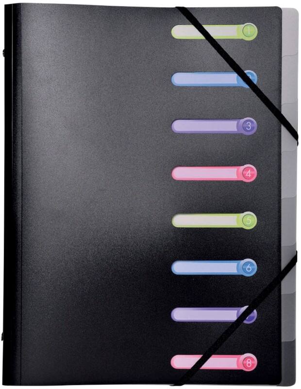 Exacompta Sorteermap 56181E A4 Zwart polypropyleen 25 x 32 cm