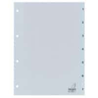 Intercalaires numériques KANGARO G407C polypropylène A4 7 intercalaires Gris