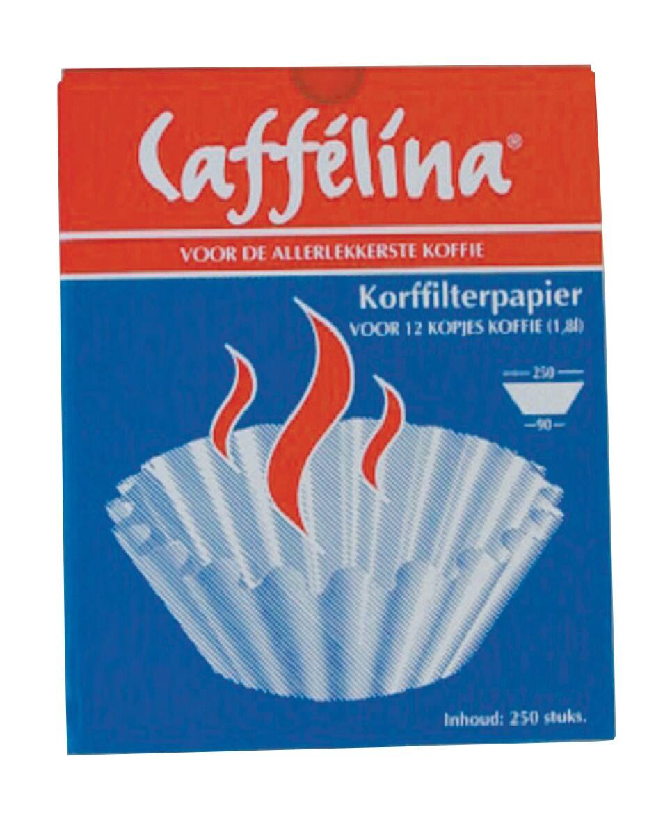 Douwe Egberts Koffiefilters Caffelina 12,5 x 7,5 x 3,1 cm Wit 250 Stuks